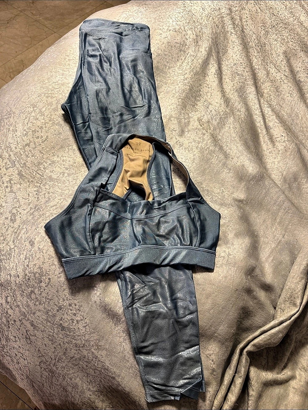 Heroine Sport Aquamarine Activewear Set Size Small